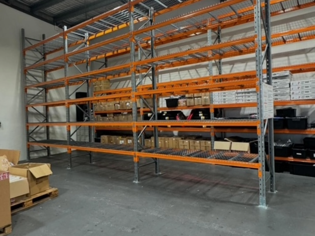 Modular Racking For Pallet Pallet Racking with Mesh Deck Shelving!!! - Modular Storage Systems